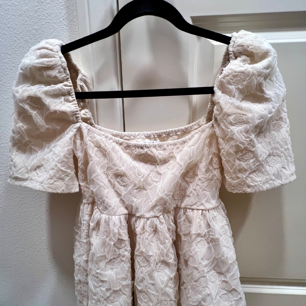 Reformation Collette Knit Top Ivory - Size M - Picture 3 of 4